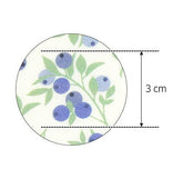 韓國半碼數位紡織印花法製造的藍莓圖案布料